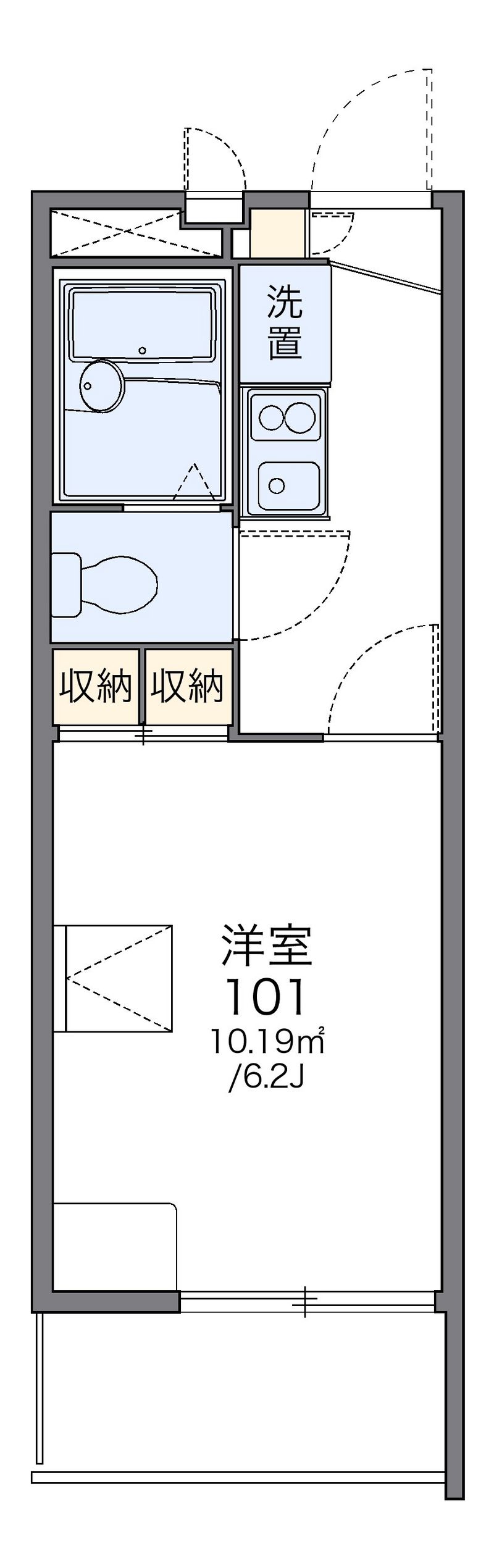 レオパレス西陵 間取図