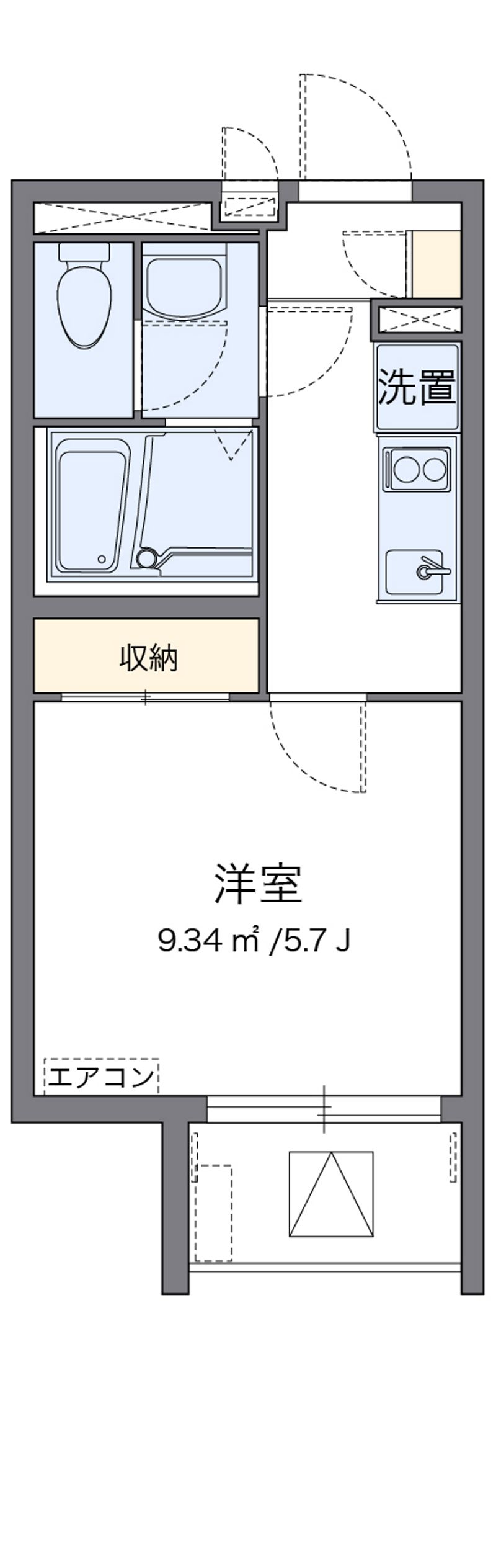 クレイノＮＡＫＡＭＵＲＡ 間取り