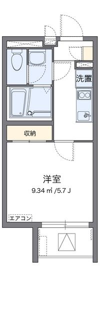 クレイノＮＡＫＡＭＵＲＡ 間取り図