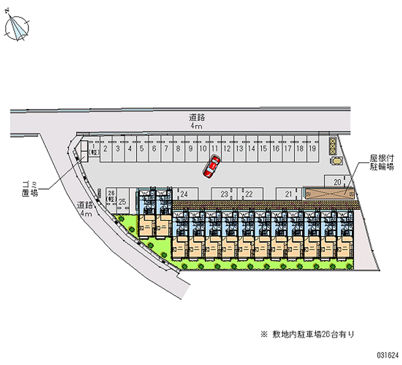 レオパレスＳｔａｇｅＡ 月極駐車場