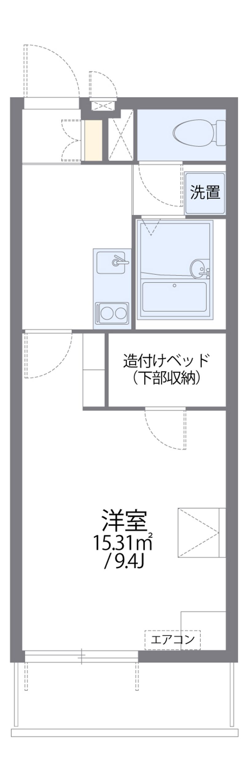 レオパレス菊陽Ⅱ 間取図