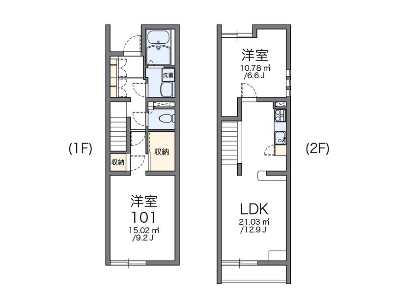 レオパレスコヅチⅠ 間取図