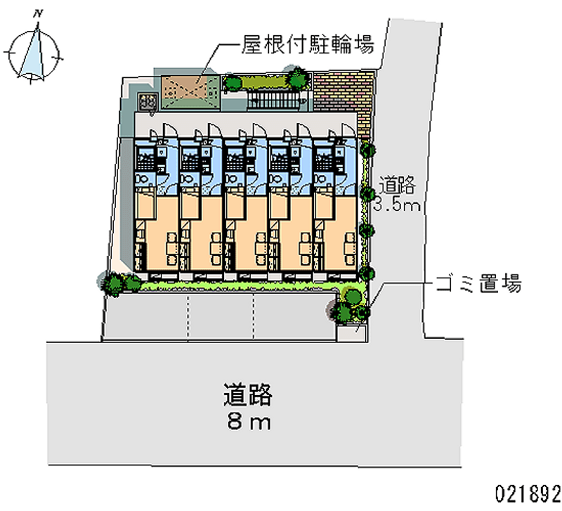 レオパレスＣｈｅｚ　ｍｏｉ　Ｎ 区画図