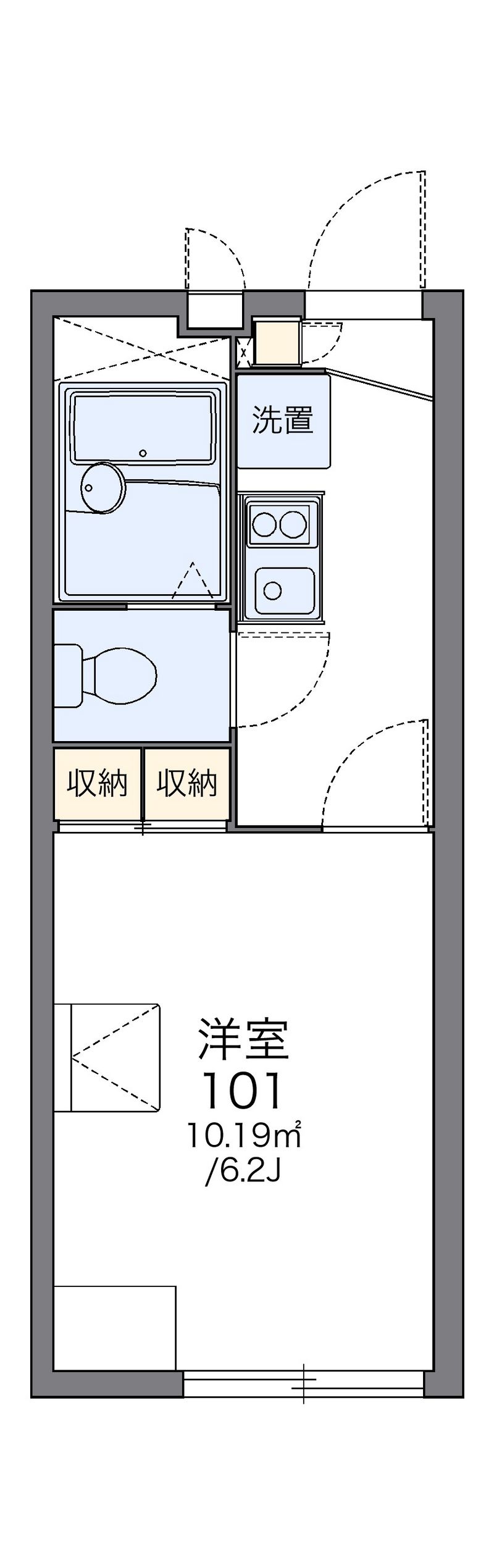 レオパレスｆｕｎ　ｃｌｕｂ 間取図
