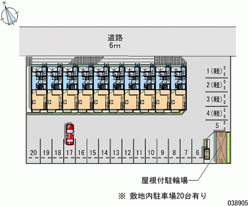 レオパレスワゲン　エド 月極駐車場