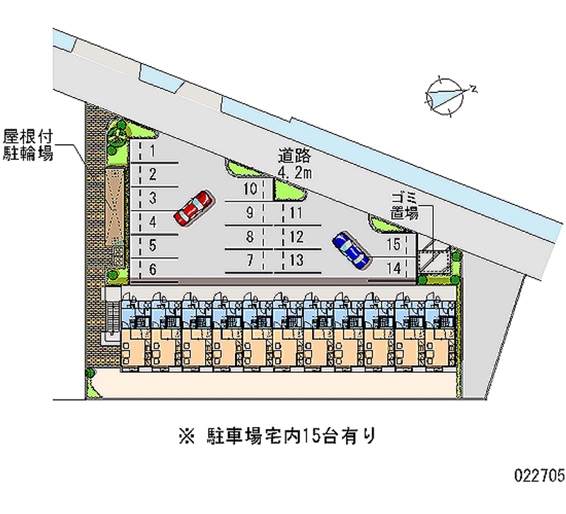 レオパレスパル３ 月極駐車場