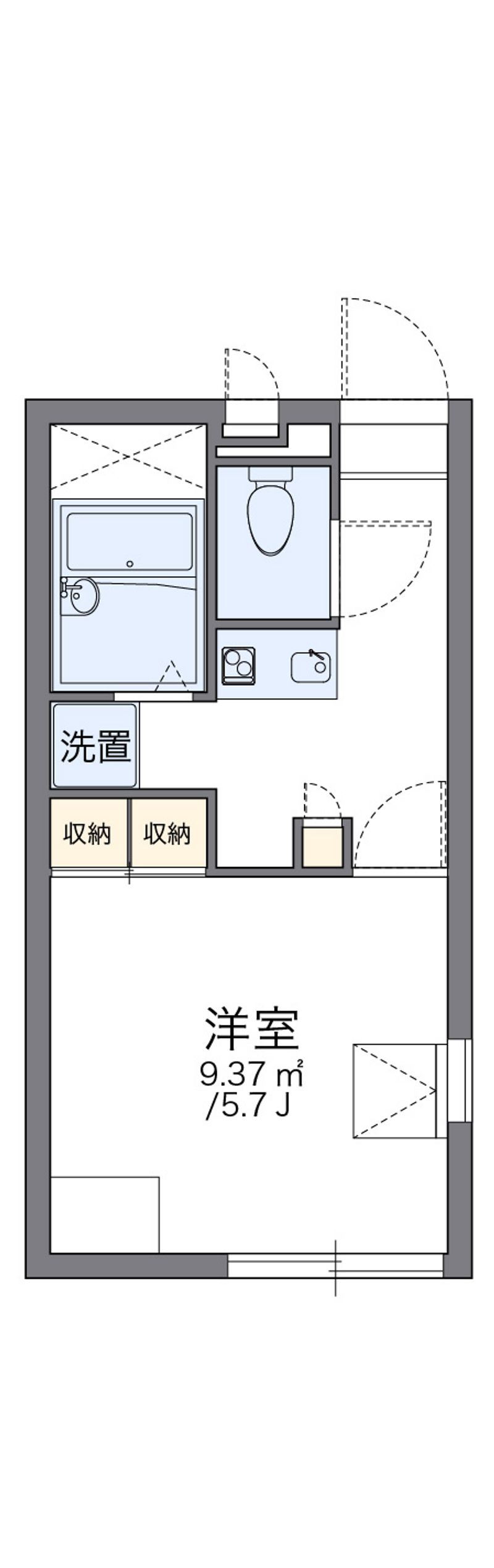 レオパレスアイリス弘道 間取図