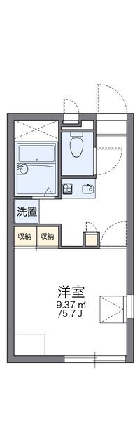 レオパレスアイリス弘道 間取り図