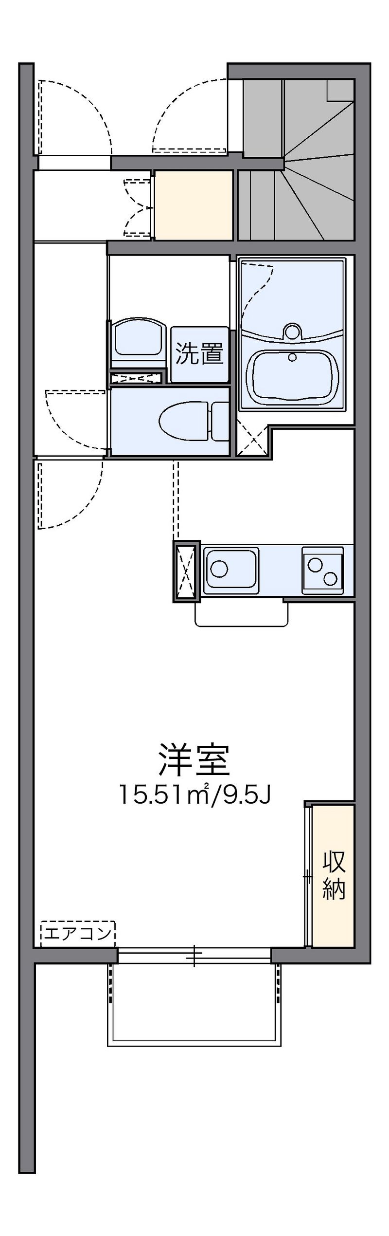 レオネクストアウリィ 間取図