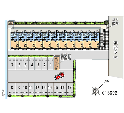 16692 Monthly parking lot