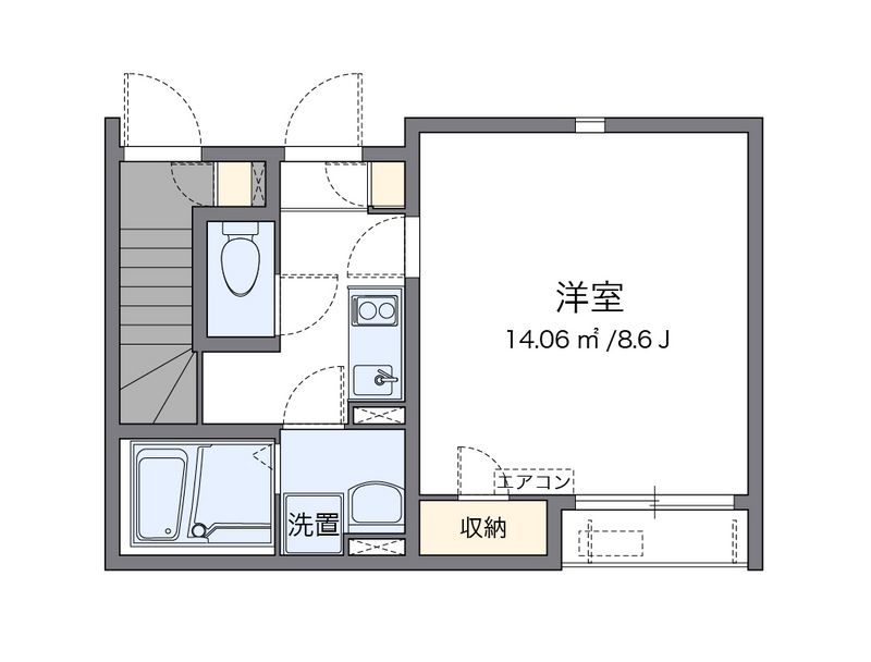 クレイノ咲 間取図