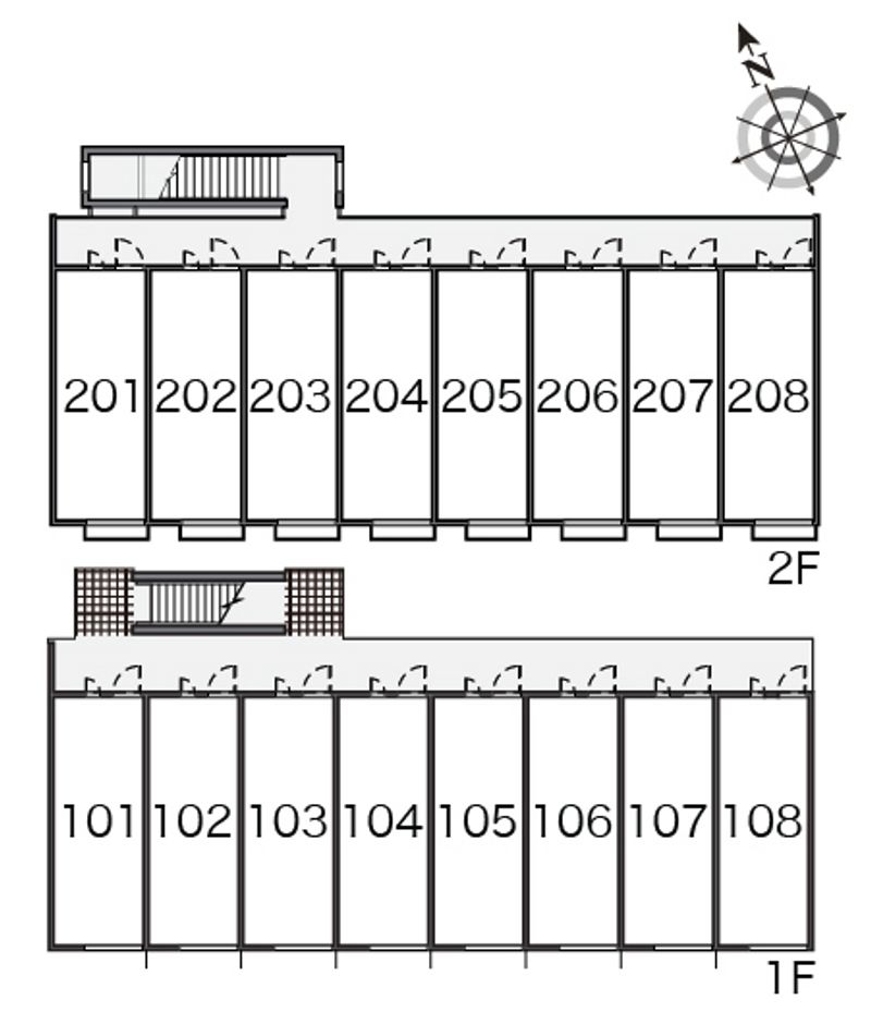 レオパレスシャルム 間取配置図