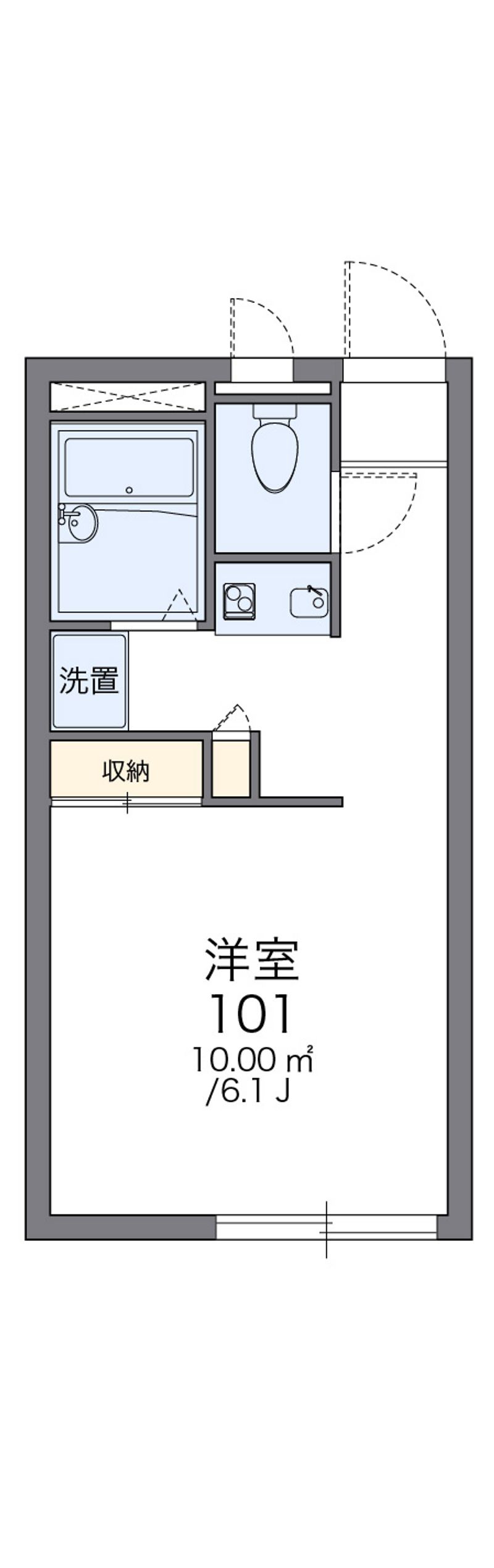 レオパレスグランドＭ・Ｋ 間取図