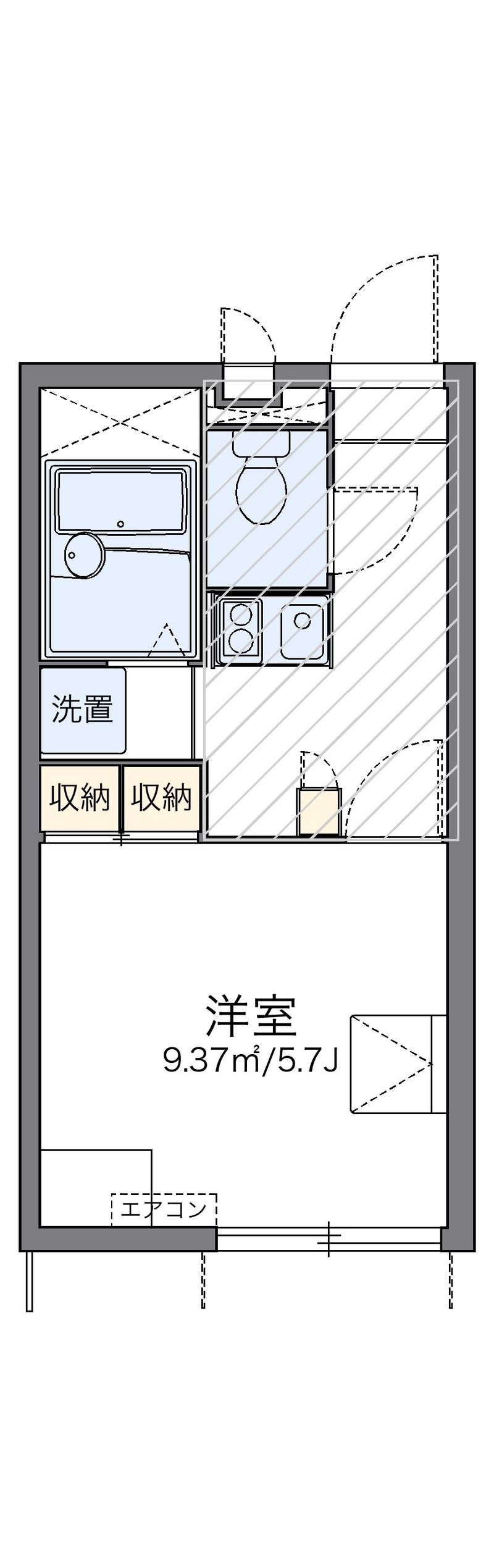 レオパレスサンオーク 間取図