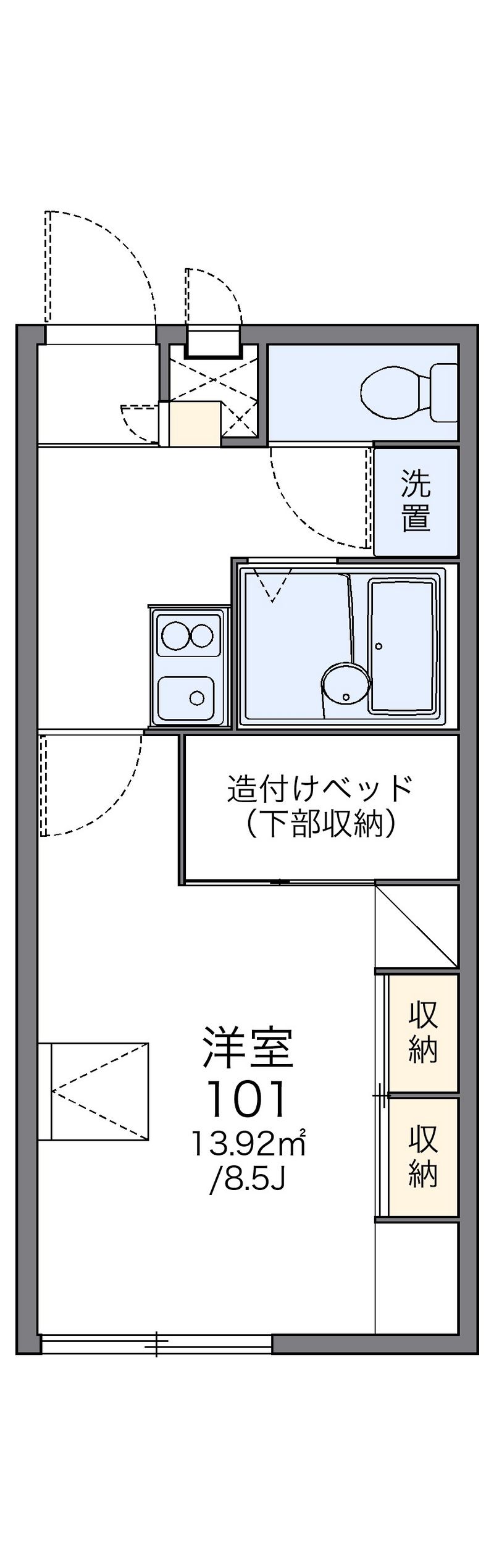 レオパレスプリマベーラ 間取図