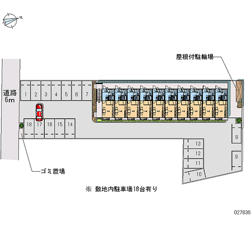 27836月租停車場