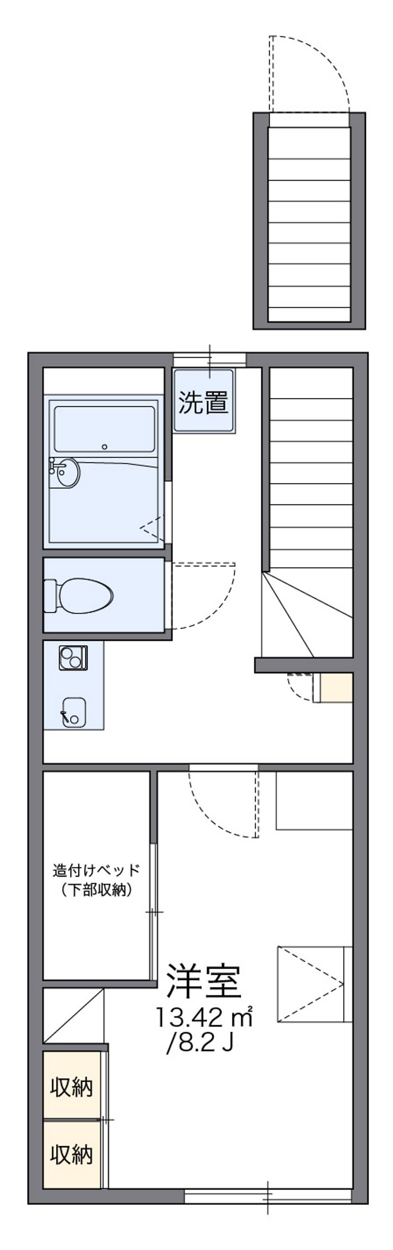 レオパレスアサマ 間取図