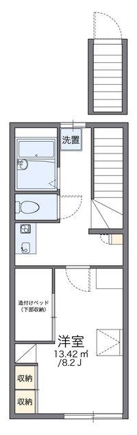 レオパレスアサマ 間取り図