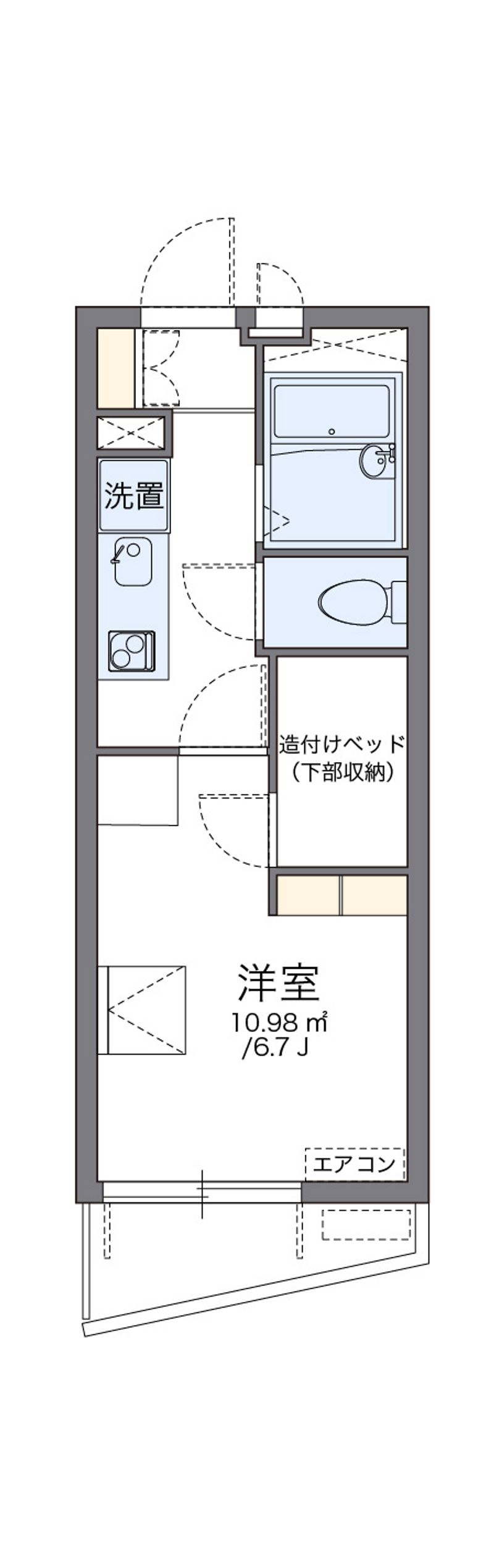 レオパレス都賀川 間取図