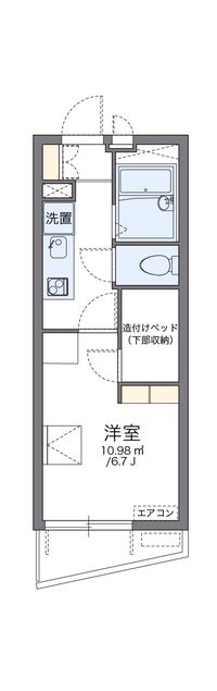 レオパレス都賀川 間取り図