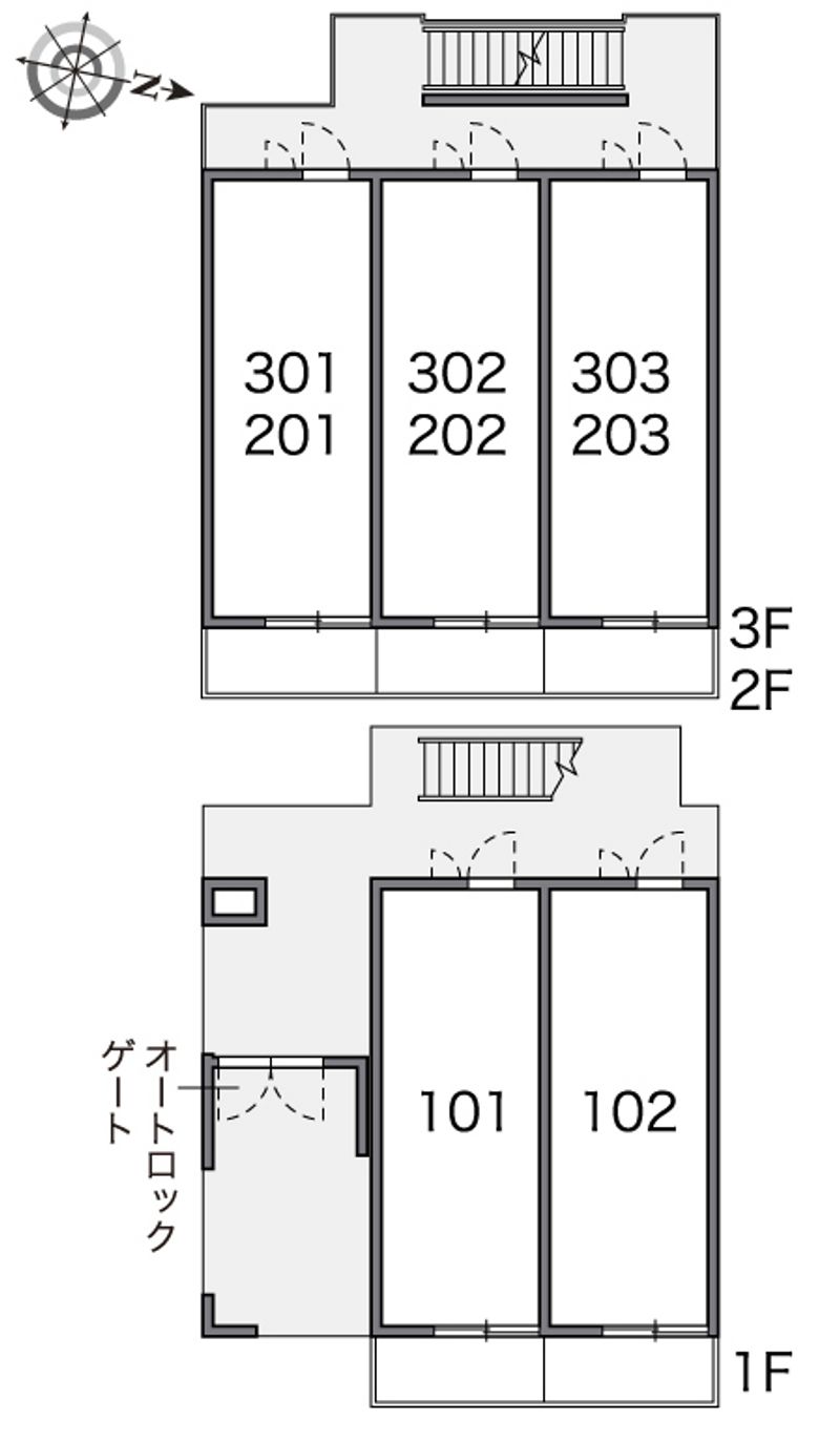 レオパレスノール 間取配置図