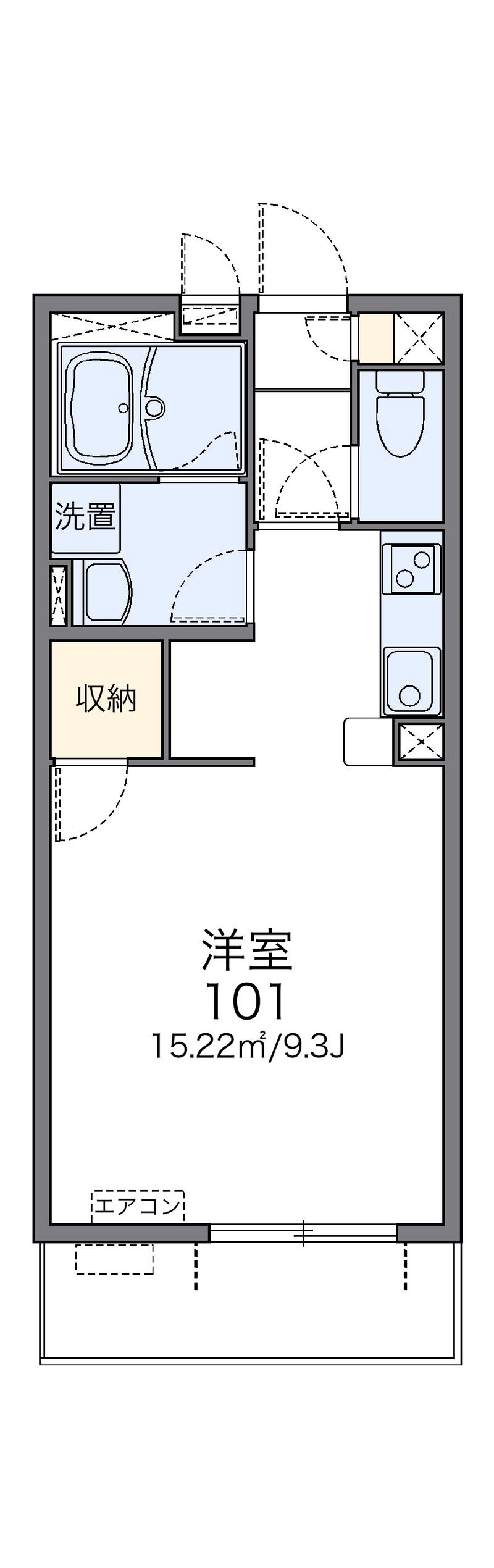 レオネクストカロータ 間取図