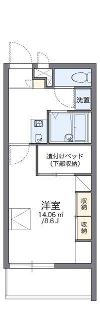 レオパレスアルシオネ 間取り図