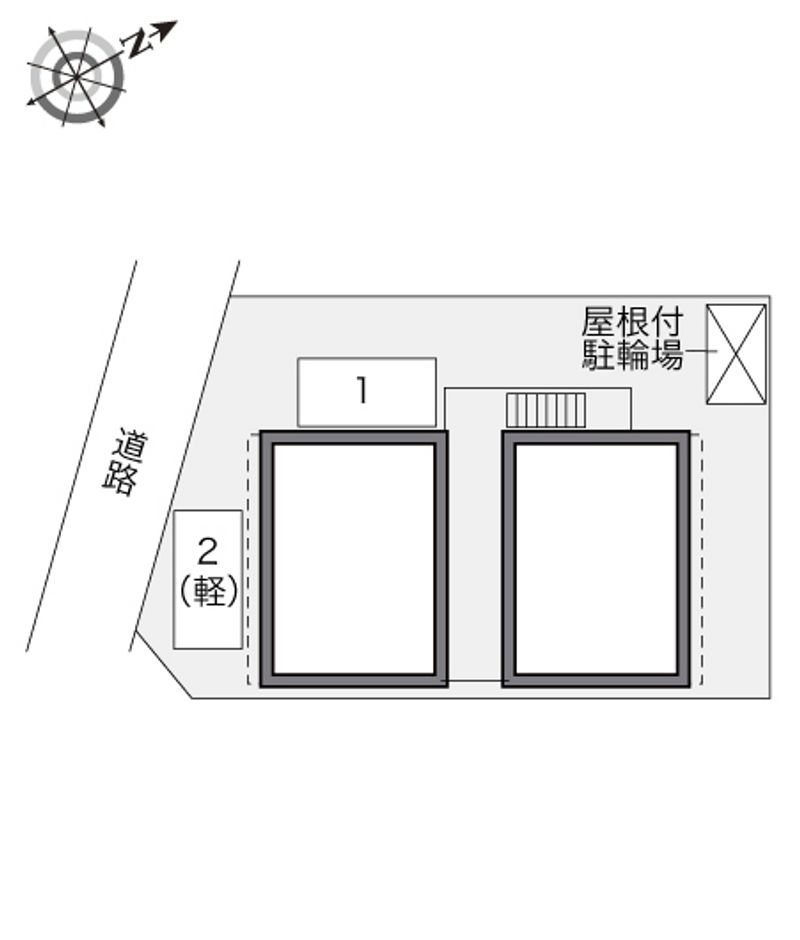 レオパレススクエア　初音ヶ丘 配置図
