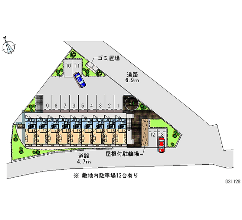 レオパレスアルカンシェル藤阪 月極駐車場