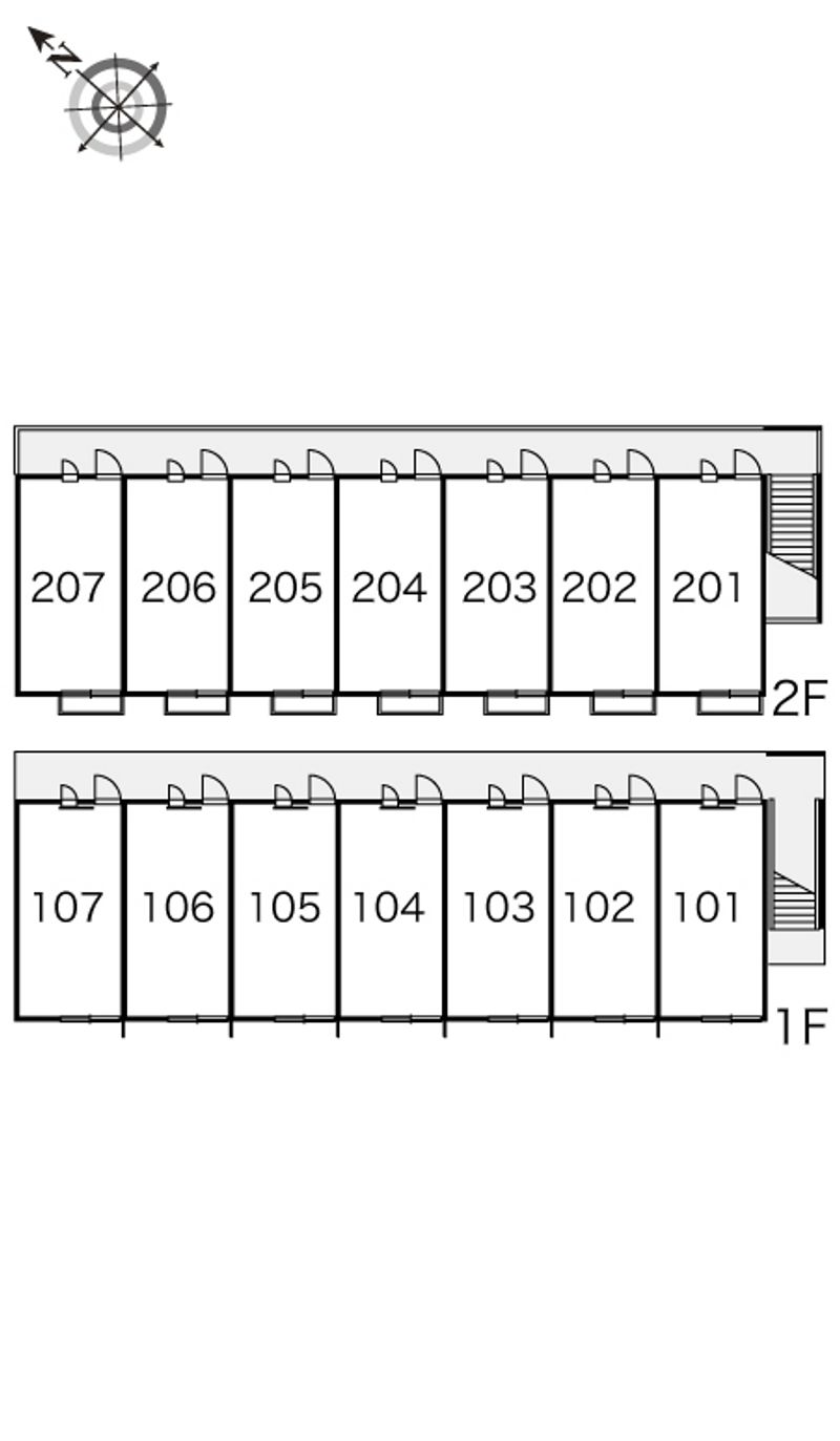 レオパレス東境 間取り配置図