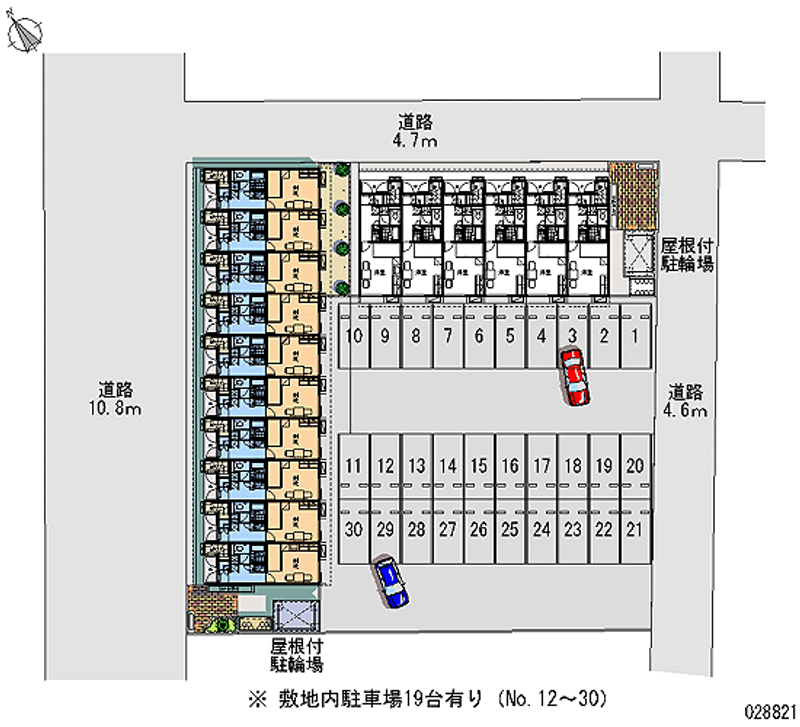 レオパレス華庄 月極駐車場