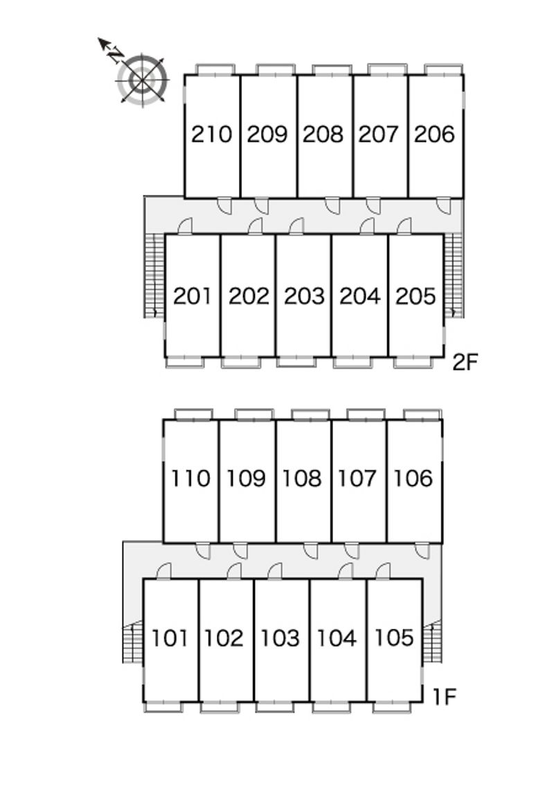 レオパレスイキ明大前 間取り配置図