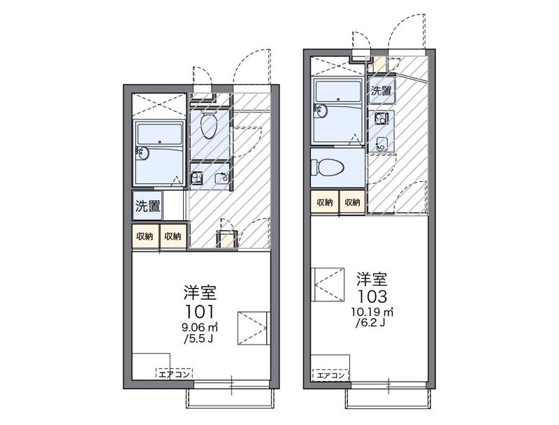 レオパレス三浦 間取図