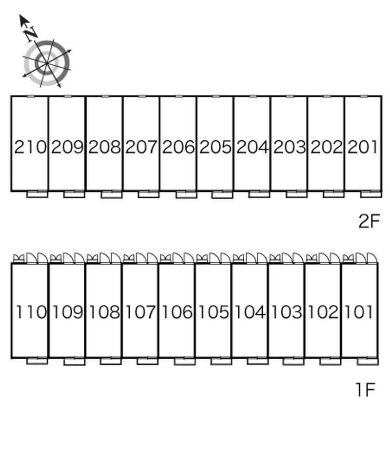 レオパレスＳ＆ＫⅠ 間取配置図