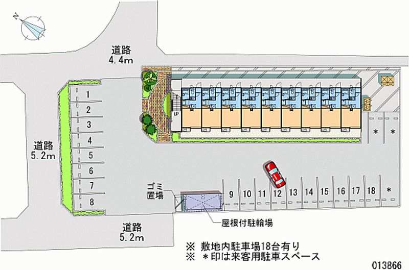 13866月租停車場