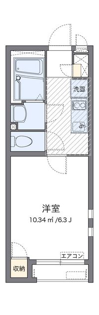 クレイノサナサルーテ　ホリエ 間取り図