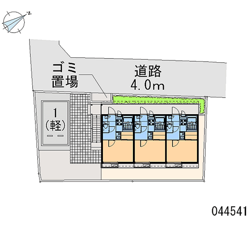 レオパレスライトフィールド 区画図