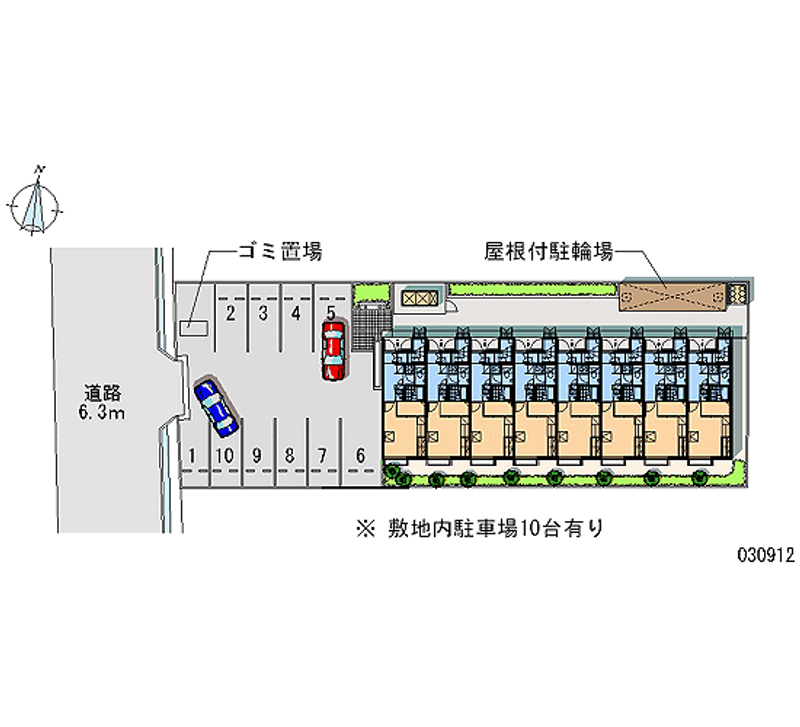 レオパレス実樹 月極駐車場