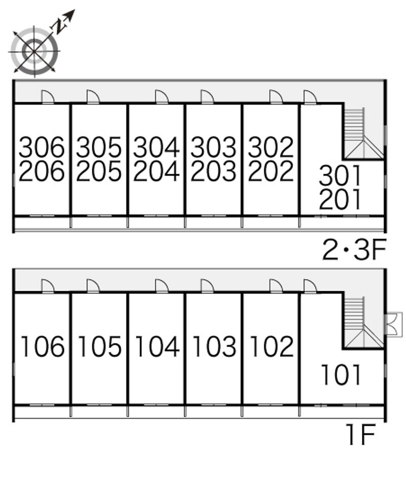 レオパレスピア 間取配置図