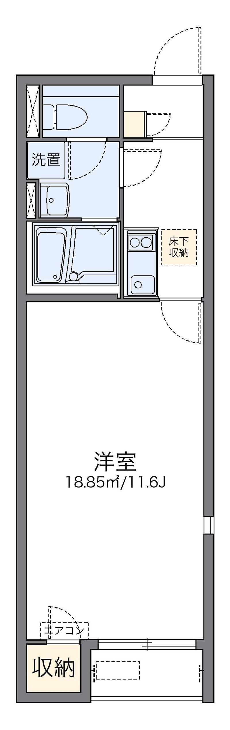 レオネクストウイングＡ 間取図