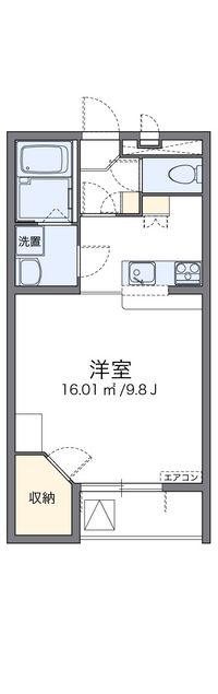 レオパレスレオルピナスⅠ 間取り図