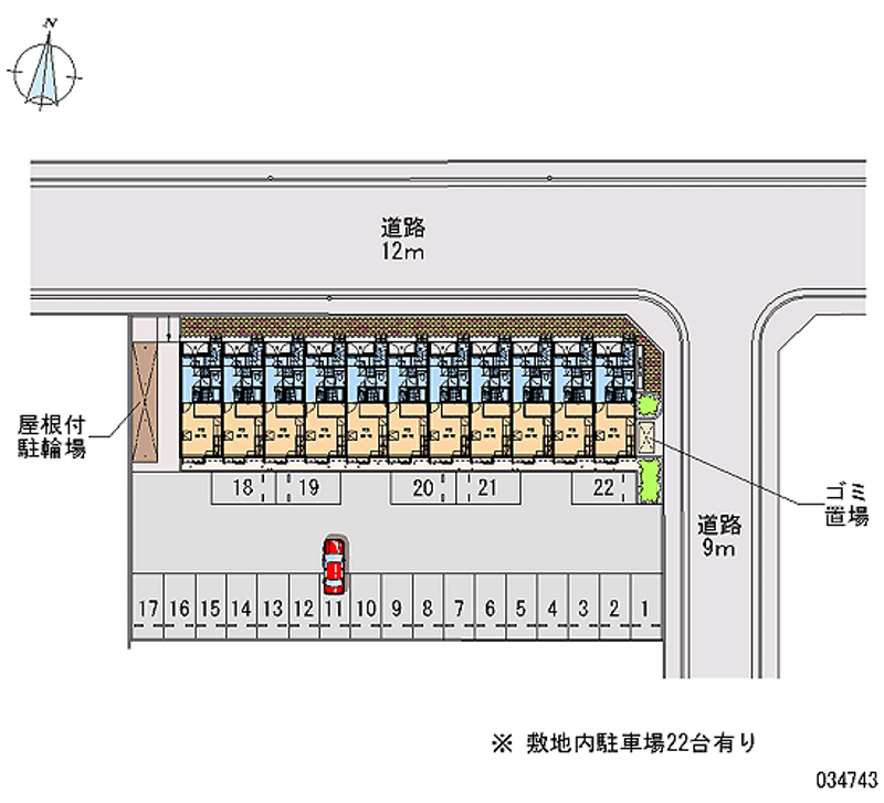 レオパレスポートビレッジ 月極駐車場