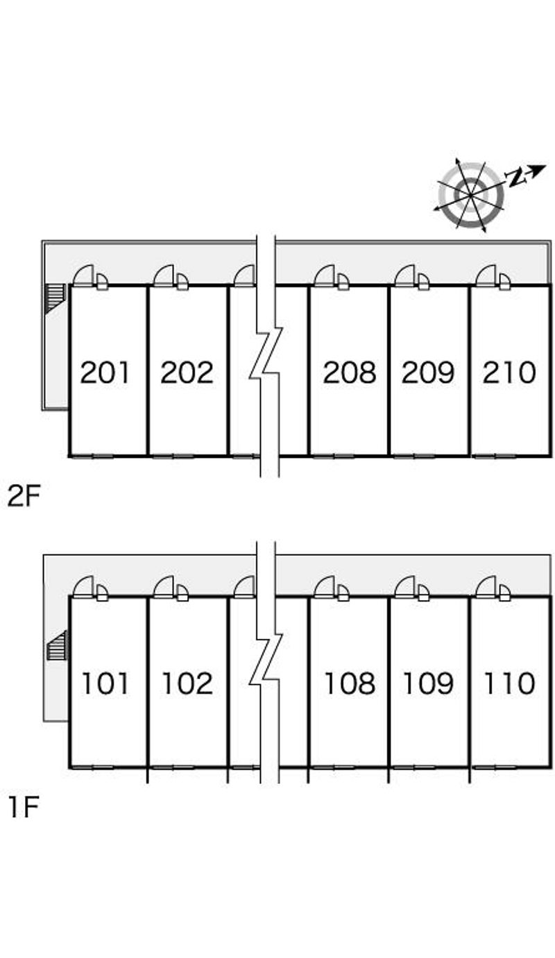 レオパレスウェストヒル 間取配置図
