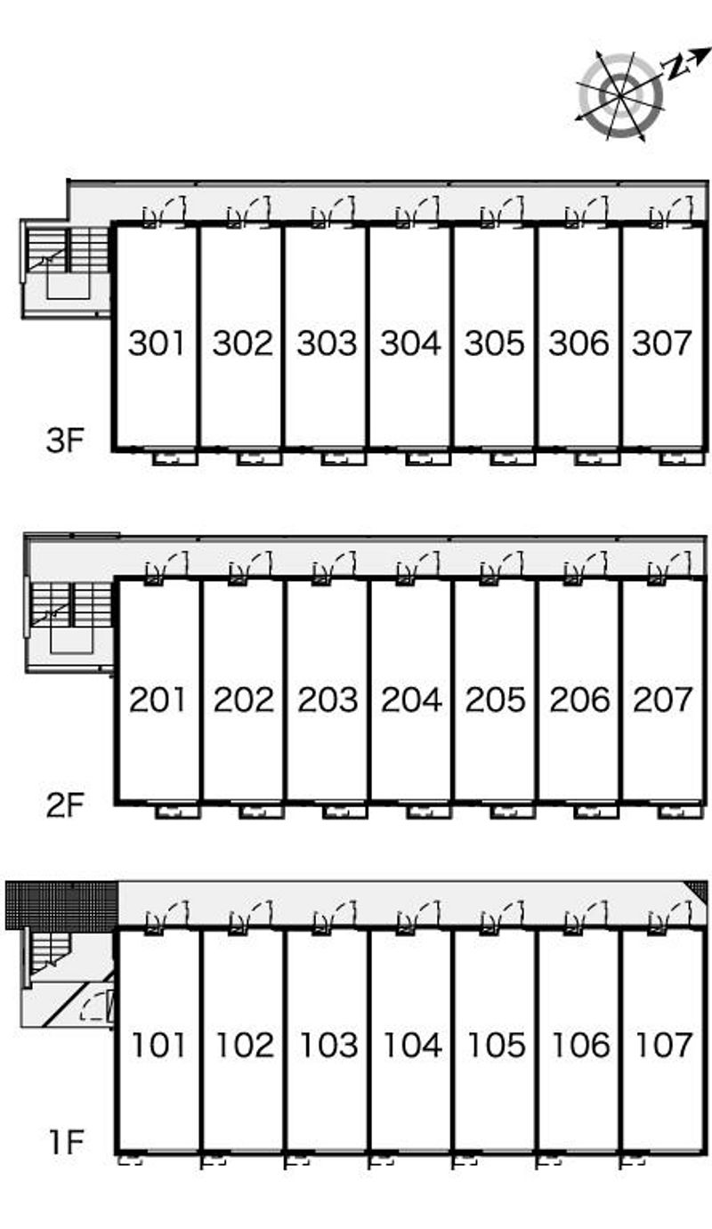 レオパレスグレース　クレストⅠ 間取配置図