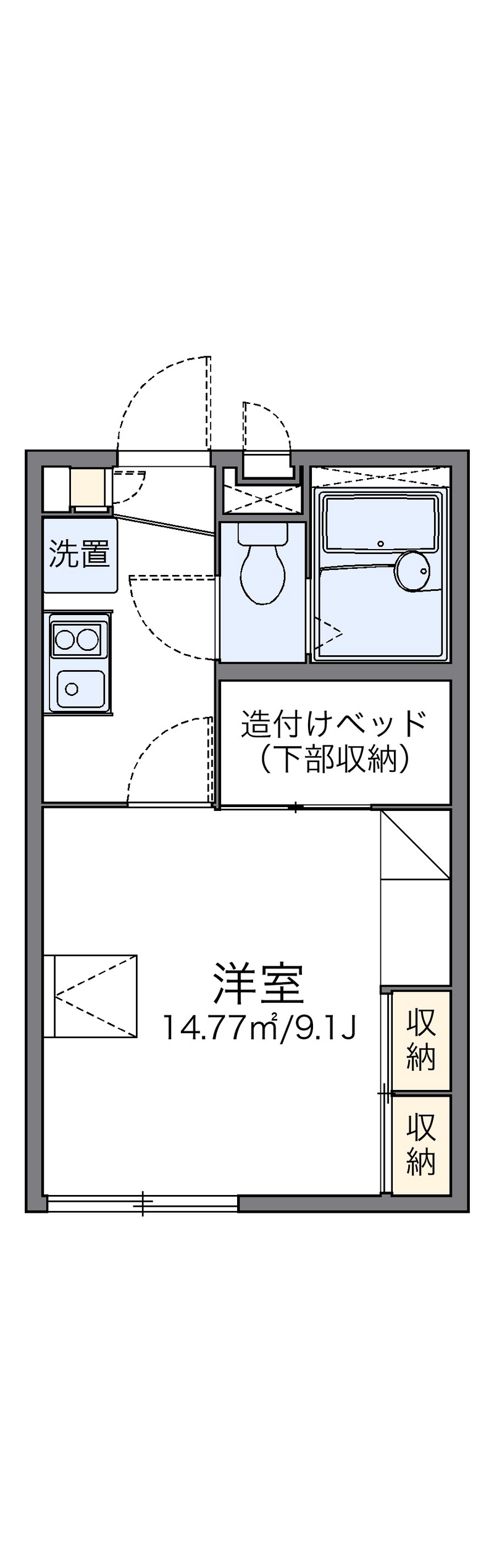 レオパレスセブンハート上田 間取り