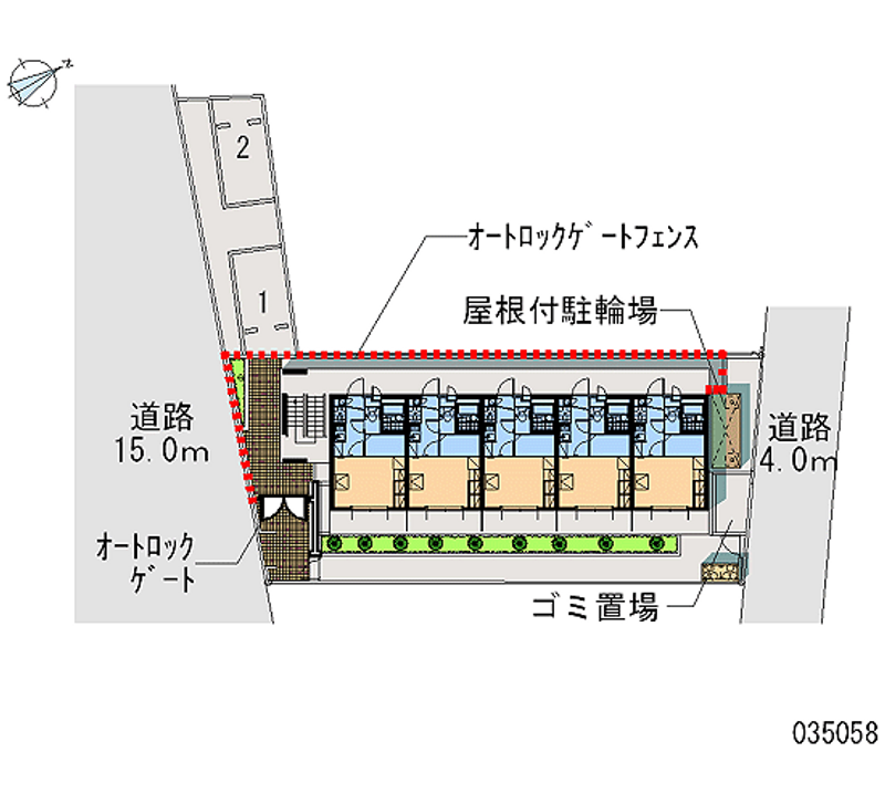 レオパレス多摩ぶらーま 区画図
