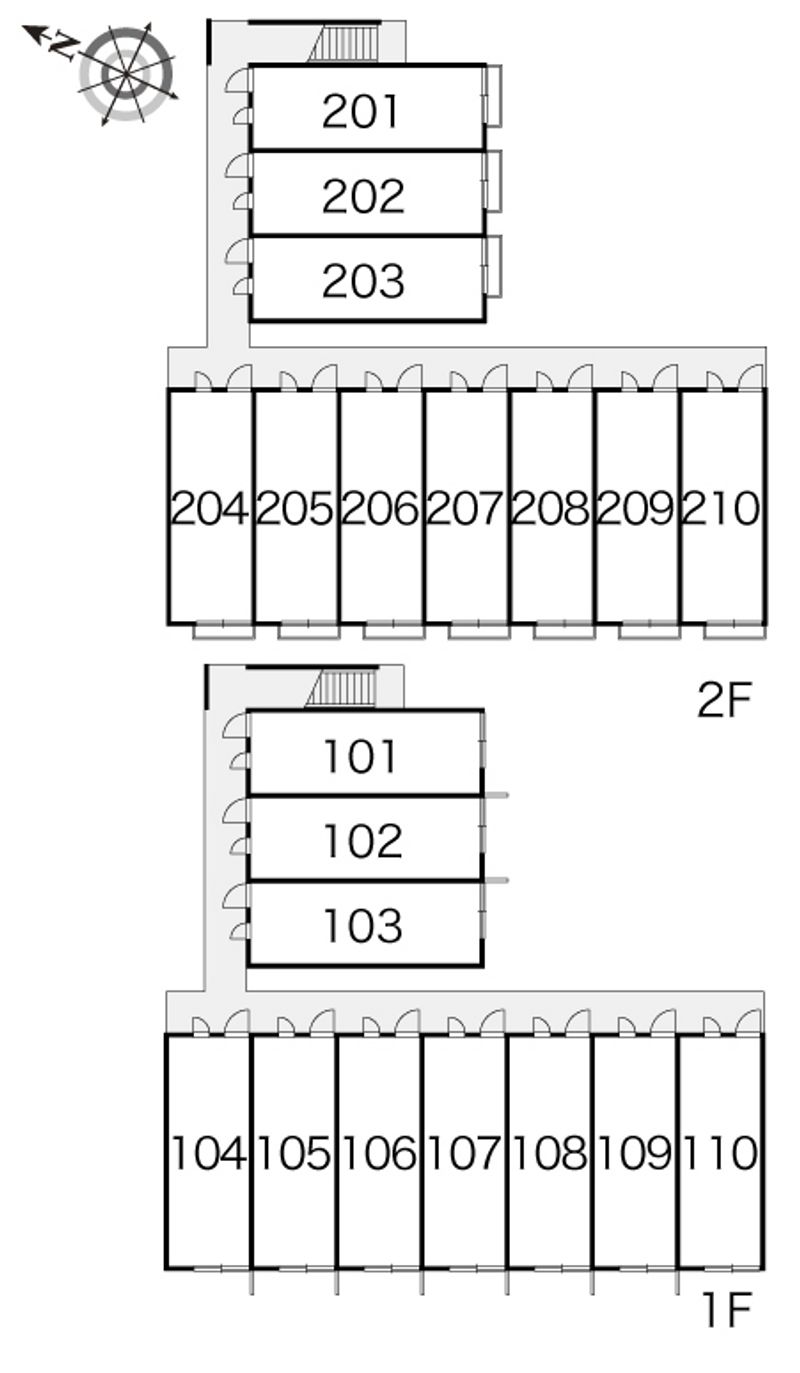 レオパレスウィル 間取配置図