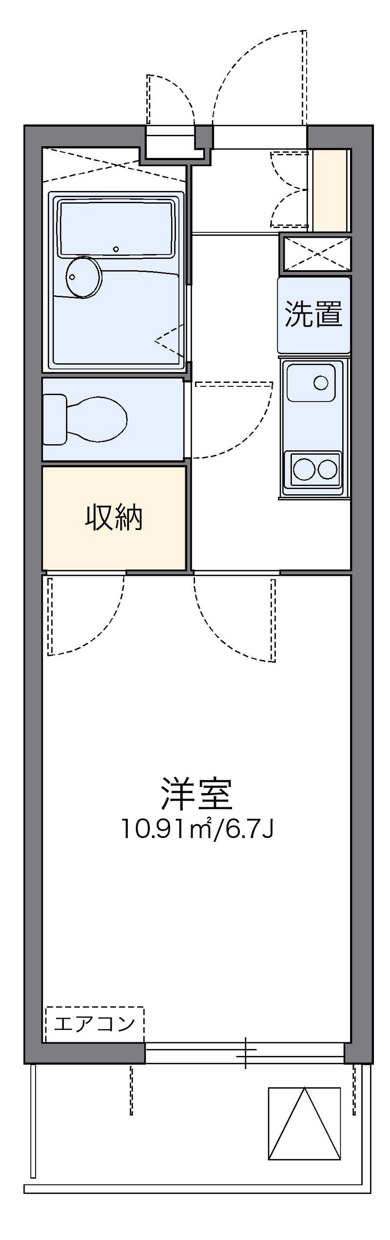 レオパレス並木 間取図