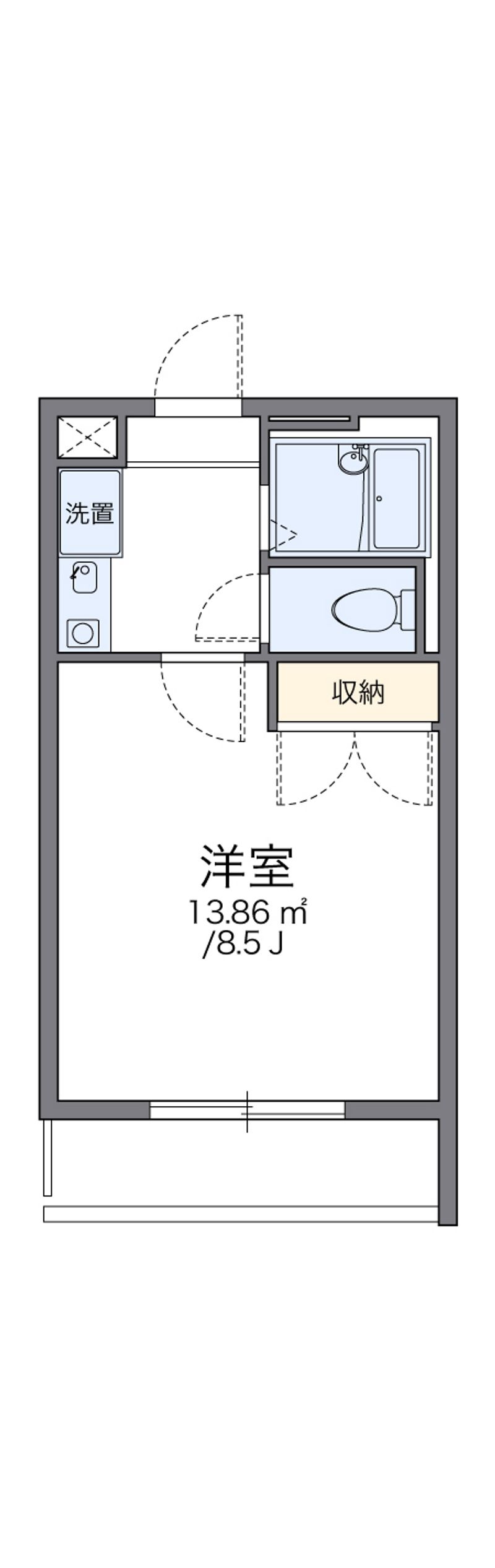 レオパレスオー・ド・ヴィー 間取図
