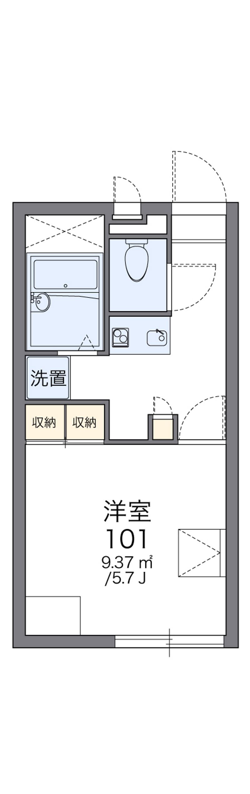 レオパレスＭ 間取図